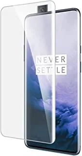 GEARDECK Oneplus 7 Pro Tempered Glass Screen Protector,Fingerprint Scaner 3D Liquid Transparent Clear Full Curved Edge Case Friendly Anti-Scratch Coverage for Oneplus 7 Pro 2019- Geardeck