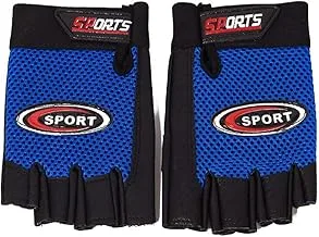 ALSafi-EST Text finger gloves with Sport marker - Blck/Blue