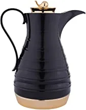 Sarean Coffee And Tea Vacuum Flask Size: 1 Liter, Color: Black/Gold