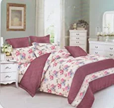 Amega Comforter Set 6 Pcs Cotton King Size, King Size 240X267, Sd-09, Multi Color