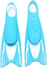 Hirmoz children swimming training soft silicone diving fins, blue, size 30-34, h-f6863 bl-m