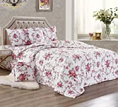 Compressed Comforter Set, 4 Pieces, Single Size, Floral, HXSx-005