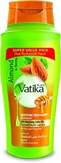 Vatika Naturals Moisture Treatment Shampoo 700ml, Enriched with Almond & Honey Extracts, For Dry, Frizzy & Coarse Hair, With Nourishing Vatika Oils