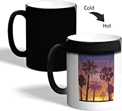 enjoy the summer time Printed Magic Coffee Mug, Black