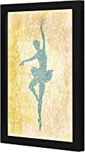 LOWHA golden ballet dancer Wall art wooden frame Black color 23x33cm By LOWHA