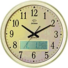 Dojana Wall Clock, Analog And Digital, Dw160