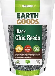 Earth Goods Organic Black Chia Seeds 340 g