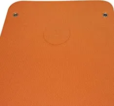 سجادة التمارين الرياضية من دلتا فيتنس كومفورت مع حلقات ، طول 140 ملم ، برتقالي
