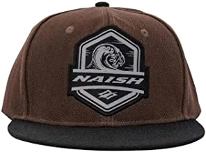 Naish Unisex Adult Wave Patch Snapback Cap, Brown