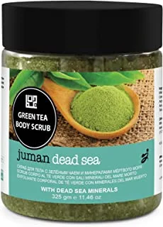 مقشر الجسم جومان البحر الميت بالشاي الأخضر مع معادن البحر الميت 325 جم