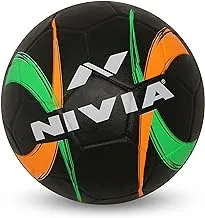 Nivia Street Ball Rubber Football, Size 5 (Black)