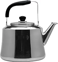 Raj Steel Tea Kettle, 10 Liter, Silver, ZTK010, Stove Top Tea Kettles, Hot Water Pot, Coffee Pot, Coffee Kettle