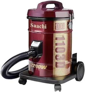 Saachi Nl-Vc-1103D Canister Vacuum Cleaner, Maroon Red