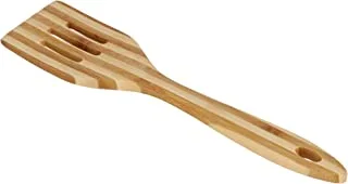 Delcasa Bamboo Slotted Turner, Multi-Colour, Dc1327.Bamboo Flat Slotted Turner - Heat Resistant Grip Turner, Bamboo