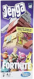 Jenga: Fortnite Edition Game ، لعبة Wooden Block Stacking Tower لعشاق Fortnite ، للأعمار من 8 سنوات فما فوق ، متعدد الألوان