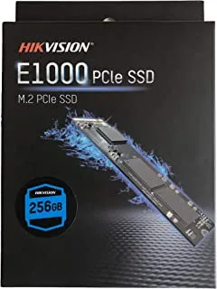 Hikvision Consumer SSD E1000 PCIe Gen 3 x 4 ، NVMe ، 80.15 مم × 22.15 مم × 2.38 مم سرعة قراءة تصل إلى 990 ميجابايت / ثانية ، وسرعة كتابة 650 ميجابايت / ثانية 128 جيجابايت