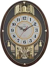Dojana DWG511 Wall Clock - Light Brown/White and Gold
