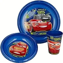 Stor Easy Car Dinnerware Set Of 3, Blue,Mixed Material