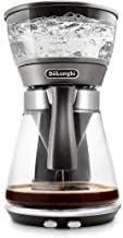 Delonghi Coffee Machine Up To 10 Cup Americano Maker, 1800W, Auto Shut Off, Anti Drip Feature, Glass, Easy To Clean , ICM17210, Silver/Glass,