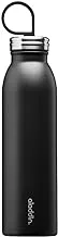 زجاجة مياه Aladdin Thermavac الفولاذ المقاوم للصدأ 0.55L مات الأسود - مزدوجة الجدار فراغ معزول زجاجة مياه قابلة لإعادة الاستخدام | يحافظ على البرودة لمدة 9 ساعات | خالية من BPA | مانعة للتسرب | آمنة غسالة صحون