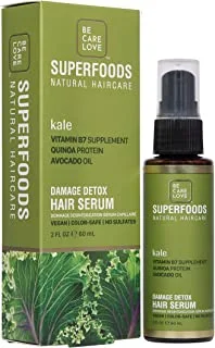 Be Care Love Superfoods Kale Damage Detox Leave-In Hair Serum 2 Oz