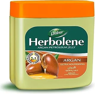 Dabur Herbolene Argan Oil Petroleum Jelly 225 ml | Enriched with Argan and Vitamin E | Helps in Glowing Skin
