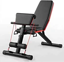 مقعد قابل للتعديل للوزن قابل للضبط من Coolbaby Wind Greeting ، متعدد الأغراض ، مقعد مائل / منخفض للياقة البدنية ، تمرين لياقة بدنية ، صالة رياضية ، أسود