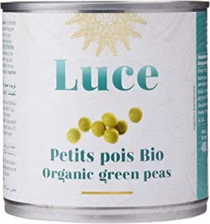 Luce Organic Steamed Green Peas, 400G