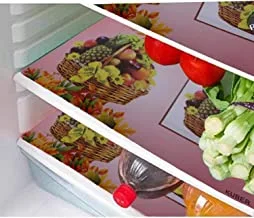 Kuber Industries Multipurpose Mats|Refrigerator Mat|Drawer, Cabinet Mats|Water Proof Anti-Slip Mat|Pack of 3|PVC (Pink)