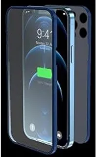 Devia 2 In 1 Ultra-Thin Tempered Glass Protective Case For Iphone 12 (6.1) - Blue
