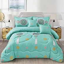 4Pcs Summer Comforter Set By Ming Li Single Size Zgj-003, Multi-Color, Twin