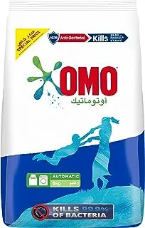 Omo Automatic Antibacterial Laundry Powder Detergent, for 100% effective stain removal, 5Kg