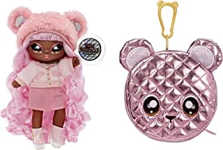 MGA Entertainment Na! Na! Na! Surprise | Surprise 2-in-1 Soft Fashion Doll Glam Series - Cali Grizzly, Multicolor, 575351EUCALT