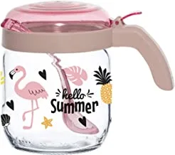 Herevin 425ml Glass Decorated Spice Jar Set with Spoon - Hello Summer, H-131050-SUM