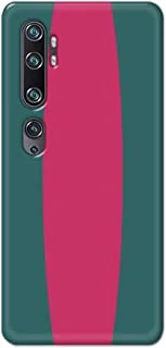 Khaalis matte finish designer shell case cover for Poco M3-Oval band Green Pink