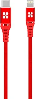 Promate USb-C To Apple Lightning Cable, Red