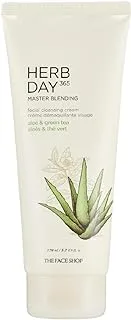ذا فيس شوب ذا فيس شوب Herb Day 365 Master Blending Cleansing Cream Aloe & Green Tea، 5.7 fl. أوقية.