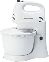 Optima Bowl & Stand Mixer,Plastic, White - Bm300
