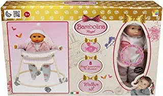 Royal Bambolina Doll and Walker Set 8 in 1 - For Ages 3+ Years Old