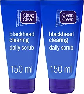 Clean & Clear Daily Face Scrub Blackhead Clearing, 2 X 150 ml - Pack of 1