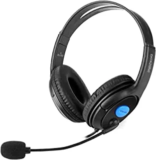Datazone Gaming Headset Professional, With Microphone, Over-Ear Wired Surround Stereo Headset For Xbox One, Ps4, Pc, Laptop, And Other Devices 3.5Mm Lightweight For Long Time Wear (Blue/Black), Mduime