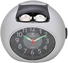 Dojana Alarm Clock, Silver and Black, DA8844