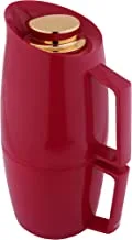 Deva Coffee And Tea Vacuum Flask Red,Gold, 1 Liter
