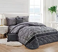 Medium Filling Comforter Set By Moon, 4Pcs, Single Size, LULU-009