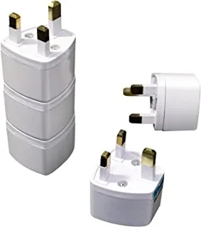 SKY-TOUCH 3PCS Universal Travel Plug Adapter, AU UK EU to US AC Power Plug Power Adapter 3 Pin Travel Wall Plug Converter