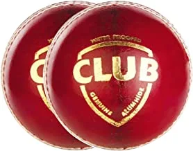 SG Club Leather Ball (Red), Pack of 1