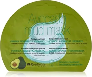 In gredients avocado mud face mask 15 ml