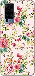 Jim Orton matte finish designer shell case cover for Vivo X50 Pro-Flowers Pink