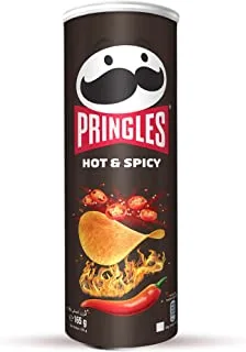 Pringles Hot & Spicy Flavored Chips, 165 g