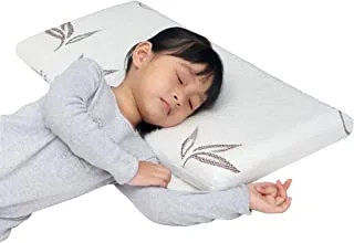MOON Toddler Pillow With Pillowcase, Soft & Supportive Memory Foam, Chiropractor Recommended, Machine Washable - 60x30cm